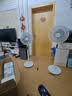 美的（Midea）【飓风节能】七叶柔风立式电风扇/家用轻音落地扇/台式小型风扇/大风力遥控定时摇头风扇 SAH35BSJ 实拍图