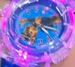 路星瑶儿童手表3-6岁汪汪队小狗男孩女孩七彩跑马灯发光小学生电子手表 深蓝色款-阿奇【礼盒装】 实拍图