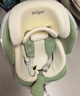 Prigel舒安pro新生婴幼儿宝宝儿童安全座椅可坐可躺车载汽车用0-6-12岁 舒安pro 奶油青提(不窝脖设计+单手旋转+175°大躺角) 实拍图