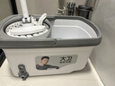 大卫旋转拖把36cm杆伸缩99-127cm4头加厚拖布D10双驱动免手洗带桶一套 实拍图