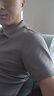 京东京造夏季运动短袖男士t恤polo衫男跑步健身户外速干衣服 灰褐色 3.0 L 实拍图
