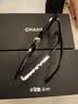 香奈儿（CHANEL）辛芷蕾赵露思同款墨镜镶钻字母镂空logo方形太阳镜节日送礼 白色CH5422B-1026S4 防紫外线（UVA/UVB） 实拍图