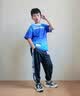 G.duck品牌童装男童夏装短袖套装夏季衣服长裤两件套男孩休闲中大童t恤 蓝色 150 实拍图