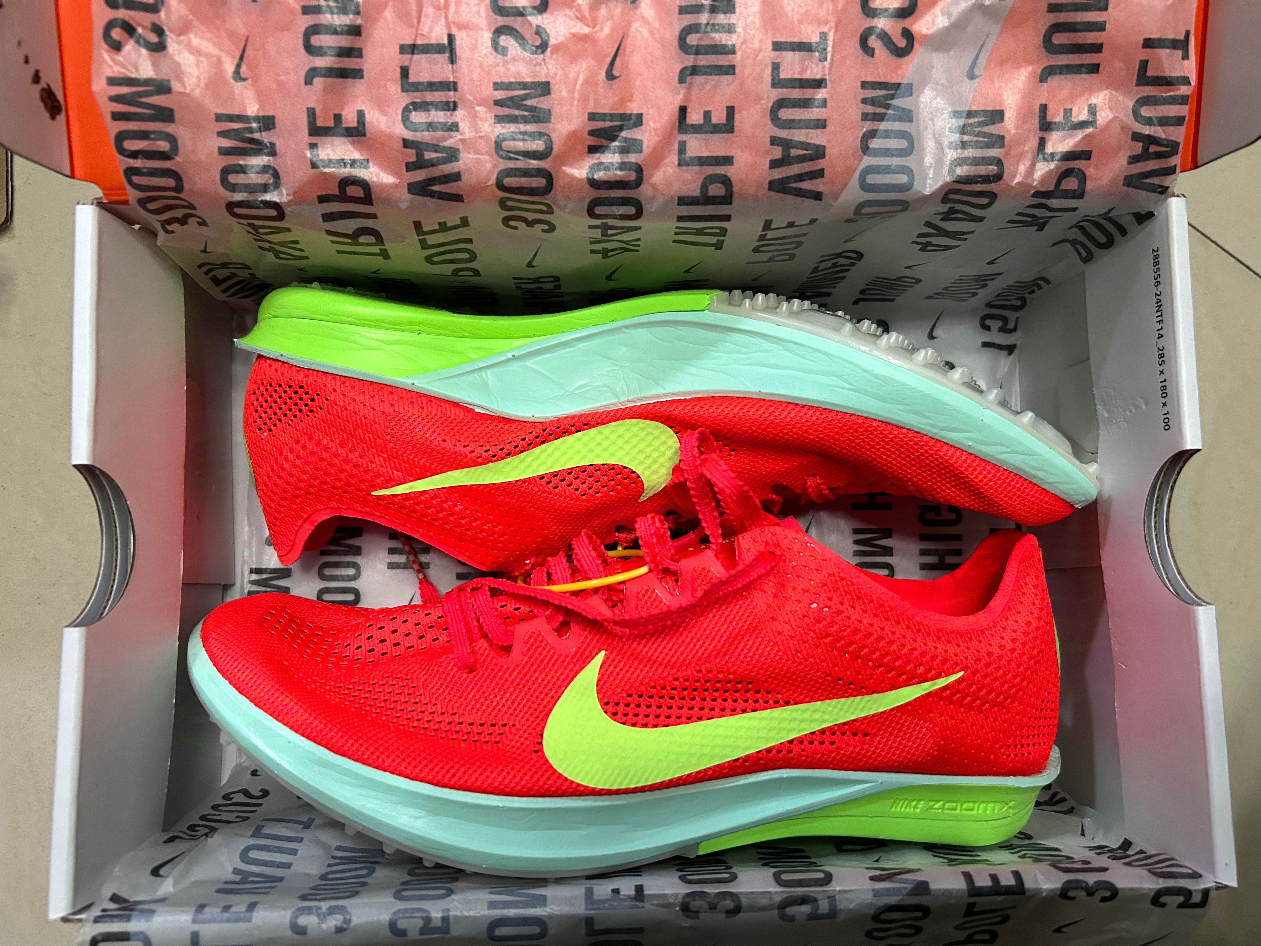 耐克田径精英巴黎新款  Nike Maxfly 2 FP耐克男女碳板气垫短跑钉鞋 FD8395-100/Maxfly 2代 40.5 实拍图