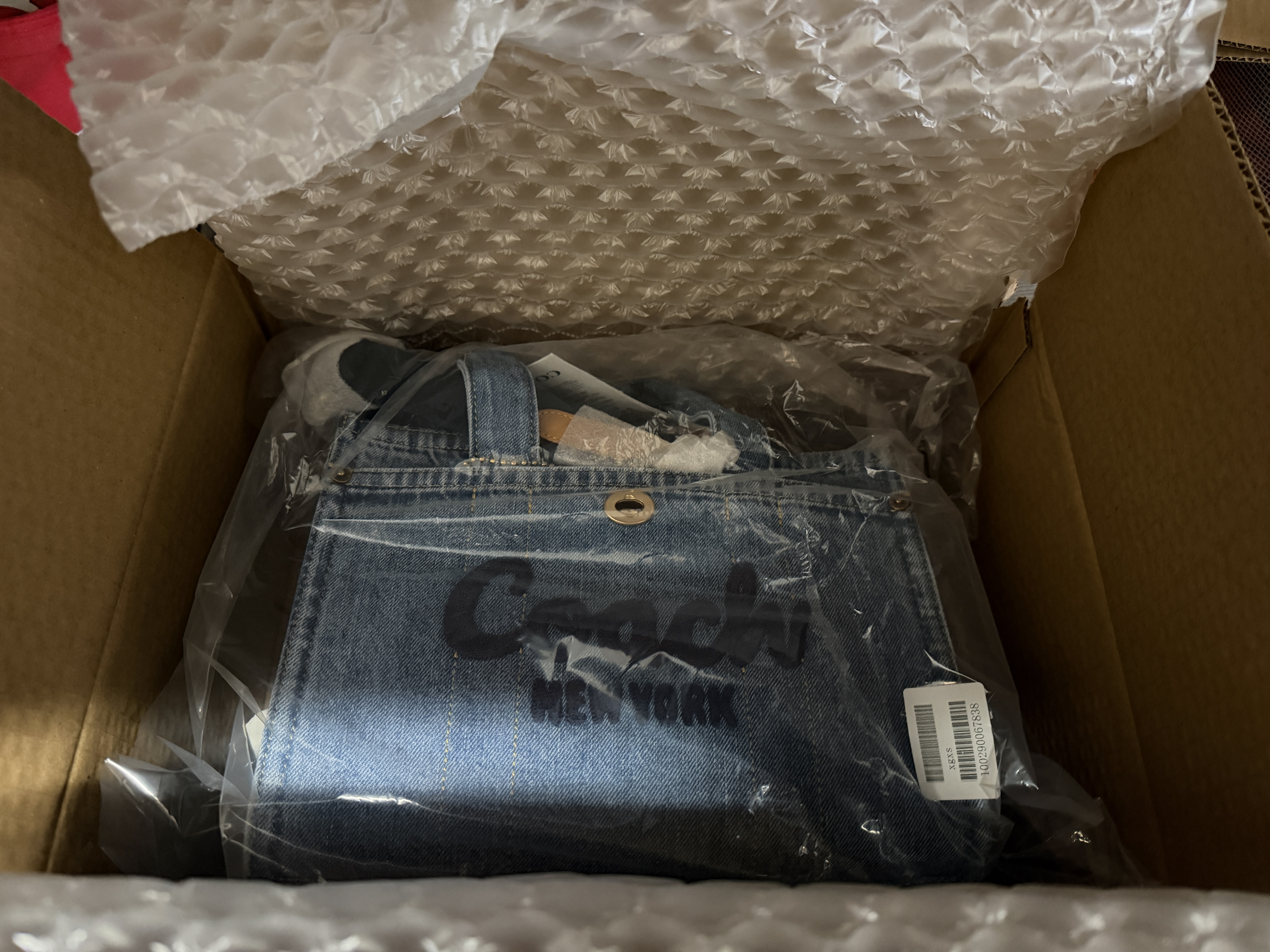 蔻驰（COACH）奢侈品女包精致百搭牛仔包单肩手提包可斜挎CR659B4IN生日礼物 实拍图