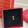 中国黄金（CHINA GOLD）18K金玫瑰花耳钉女款花朵直针款耳饰品情人节生日礼物送女友爱人 18K玫瑰花耳钉 实拍图