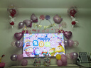 多美忆生日场景布置女孩生日气球儿童道具氛围装饰快乐桌飘装扮粉色套餐 实拍图