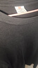 【京东直采】重磅纯棉 圆领短袖男款t恤衣服女士t恤服装真5折专场 黑色（短袖） 3XL （155-170斤） 实拍图