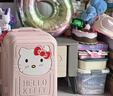 银座Hello Kitty 正版联名行李箱高颜值轻便旅行箱万向轮拉杆箱 24英寸拉链 实拍图