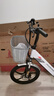 凤凰（Phoenix）电动自行车成人男女士锂电池电动车新国标小型助力电瓶车电单车 L3米白【单速】20寸一体轮 10AH电动续航30公里 实拍图