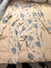 红豆儿童睡衣男女童春夏薄款纯棉家居服套装长袖裤空调服J3129浅蓝140 实拍图