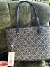 Tory Burch  汤丽柏琦  T MONOGRAM 小号拉链托特包TB 152299 海军蓝 405 OS 实拍图