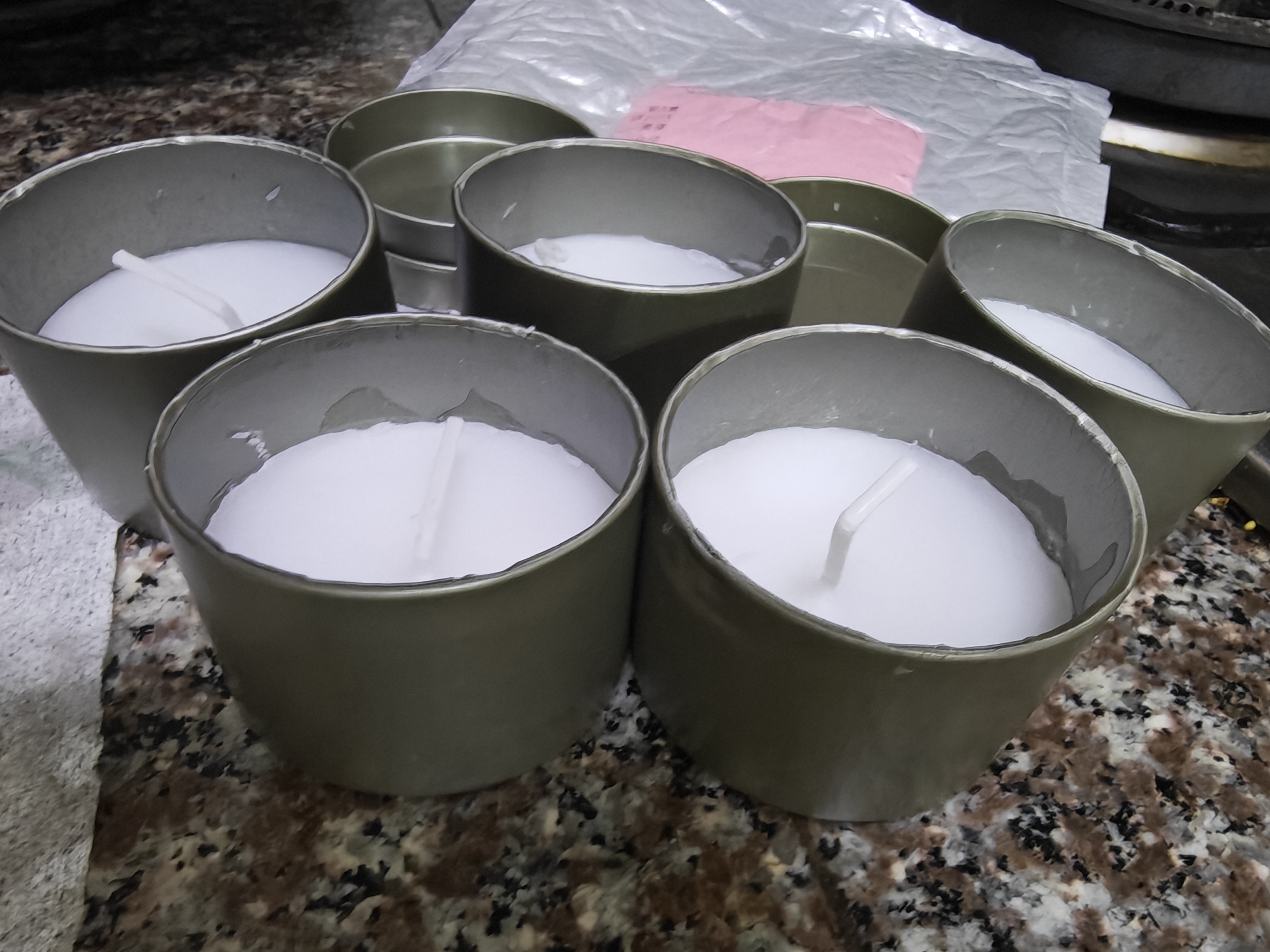 应急蜡烛家用照明停电应急防灾焟烛无烟无味烛台防风蜡烛铁罐防烫 橙色 5个装 实拍图