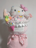 AWHAHelloKitty玩偶花束库洛米卡通毛绒玩偶花束生日礼物送女朋友 糖果色hellokitty玩偶花束+礼袋灯串 实拍图