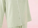 芬腾睡衣女带胸垫抑菌纯棉26春夏新款女士开衫长袖家居服套装 实拍图