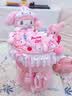 AWHAHelloKitty玩偶花束库洛米卡通毛绒玩偶花束生日礼物送女朋友 粉色美乐蒂玩偶花束+礼袋灯串 实拍图