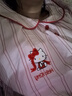 野兽派家居（tbh）三丽鸥Hello Kitty天丝棉家居睡裙四季可外穿长袖睡衣女 天丝棉短款家居裙 粉红条纹 M 实拍图