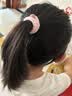 烨翡俪5根皮筋头绳不伤发女孩发圈发饰小学生扎头发高弹力头饰发绳粉色 实拍图