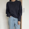 优衣库合作款男装女装宽松卫衣长袖运动衫休闲上衣481040 482310 482310/69藏青色 L 实拍图