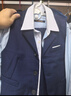 罗蒙儿童西装男童礼服六一演出服马甲套装主持婚礼毕业 藏青 150 实拍图