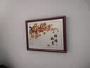 良木新中式电表箱装饰画免打孔总闸开关配电箱遮挡装饰画壁画柿柿如意 3A-事事如意-红褐实木框 50*40CM左推拉遮挡40*30 实拍图