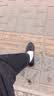 红蜻蜓休闲皮鞋男26夏季羊皮舒适爸爸鞋镂空透气皮凉鞋WTL26009 黑色 43 实拍图