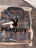 花花公子（PLAYBOY）长袖衬衫男宽松春秋季潮流格子衬衫男士休闲衬衣外套 黄色 XL 实拍图