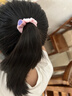 烨翡俪5根皮筋头绳不伤发女孩发圈发饰小学生扎头发高弹力头饰发绳粉色 实拍图