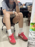 adidas「T头鞋」VL COURT复古休闲板鞋德训鞋男女阿迪达斯轻运动   浅猩红/暖香草色/黄色 (推荐女生买小半码)   37 实拍图