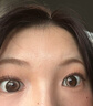 可啦啦精选美瞳日抛大小直径自然2片试用近视隐形眼镜 玻璃糖棕 0度 实拍图