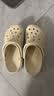 卡骆驰（CROCS）贝雅卡骆班洞洞鞋轻便耐磨一脚蹬休闲鞋女鞋时尚沙滩鞋|205089 冬日白/彩色-1LI 39 (240mm) 实拍图