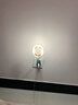 智能语音小夜灯声控灯小台灯便携氛围拍照LED卧室宿舍床头节能灯 USB插口即插即用 白色折叠语音灯【1个装】 实拍图