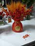 电视柜酒柜玄关麦穗摆件仿真花装饰品摆件客厅干花花束招财装饰 2红福袋+200左右麦穗+12红果 实拍图