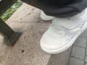 江博士学步鞋运动鞋春季男女儿童透气童鞋板鞋2B14A1004DW米/蓝/绿25码 实拍图