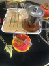 瓷牌茗茶具（cipaiming teaset） 透明玻璃茶具整套套装家用功夫茶壶茶杯会客泡茶器 透明八骏壶4个把杯+小四方盘 实拍图