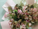 花艺湾鲜花同城配送玫瑰百合花束表白送女友老婆闺蜜生日礼物店 感恩妈妈-33朵粉玫瑰粉康乃馨9朵粉百合混搭 全国同城配送 留言送花日期 实拍图
