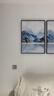 诗六艺家饰客厅装饰画北欧现代简约沙发背景墙挂画三联画大气轻奢壁画晶瓷画 背靠金山（铝合金外框） 晶瓷画左右50*70+中间100*70亮面 实拍图