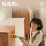 三青水性木器漆实木门窗家具翻新木纹漆木用油漆仿古半透明红檀色1KG 实拍图