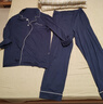 京东京造10A抑菌纯棉睡衣男衣服夏季套装A类一等品50支情侣家居服绀青XL 实拍图