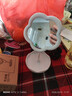 ins迷你台式花朵镜子创意宿舍卧室桌面网红高颜值其他美妆工具 白色 1件 实拍图