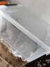 禧天龙塑料衣物收纳箱玩具整理箱车载储物箱55L 透明 1个装 带轮 实拍图