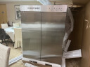 德玛仕（DEMASHI）消毒柜热风循环 商用不锈钢二星级高温双开门 厨房餐厅食堂用大容量 消毒碗柜RTD910B-2 实拍图