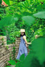 小野七天蓝色无袖法式背心连衣裙子女纯欲夏季2026新款海边度假气质长 蓝色 S 实拍图