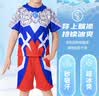 ULTRAMAN万圣节正版赛罗奥特曼衣服夏速干男童短袖T恤套装童装男孩120cm 实拍图