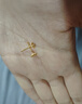 周六福小金花足金999黄金耳钉女生日礼物计价AC090379 一对 约0.64g 实拍图