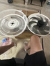 美的（Midea）【品质推荐】七叶轻音柔风电风扇/家用省电落地扇/台式电扇/广角摇头节能宿舍小型风扇 SAE35CA 实拍图