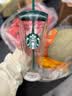 星巴克（Starbucks）杯子 复古白绿系列双层玻璃吸管杯650ml水杯咖啡杯中秋国庆节礼物 双层玻璃吸管杯650ml 实拍图