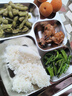 今万福304不锈钢餐盘饭盒分格 快餐盘学生餐盒 六格350g 洗碗机可用 实拍图
