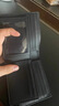 蔻驰（COACH）【品牌直供】男士短款折叠牛皮革钱包卡包黑色CR957礼物 实拍图