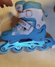 361°儿童轮滑鞋初学者男童女童溜冰鞋闪光轮旱冰鞋儿童节礼物 蓝色S码 实拍图